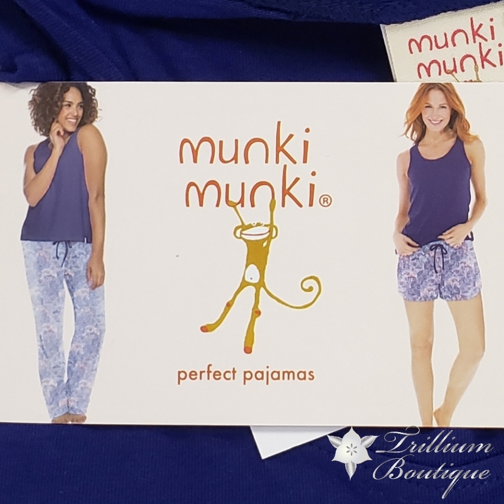 Munki Munki 3 Piece Women's Pajama Sleep Set NWT - Picture 3 of 6